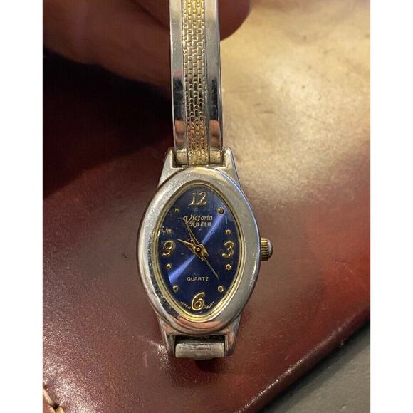 Women's 29mm Two Tone Victoria Rhein Watch, Dark Face - Picture 1 of 3